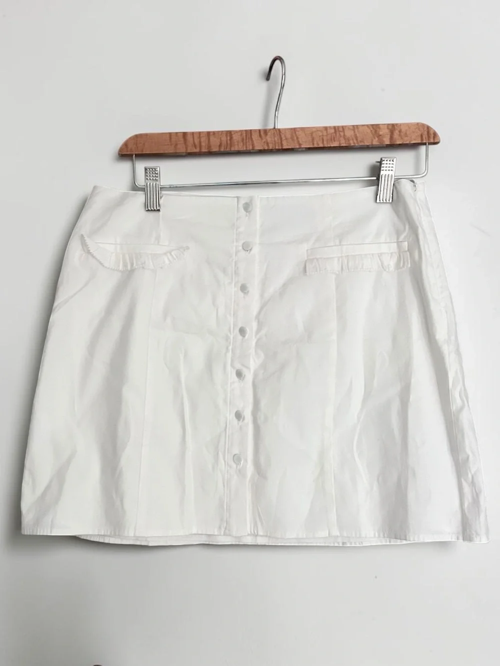 NWT Reformation Janell White Top & Skirt Matching Set Size 6 Cotton